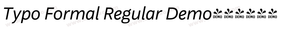 Typo Formal Regular Demo字体转换